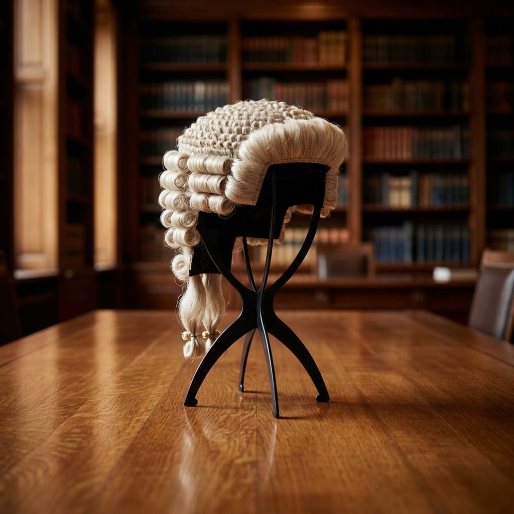Barrister Wig Sideways